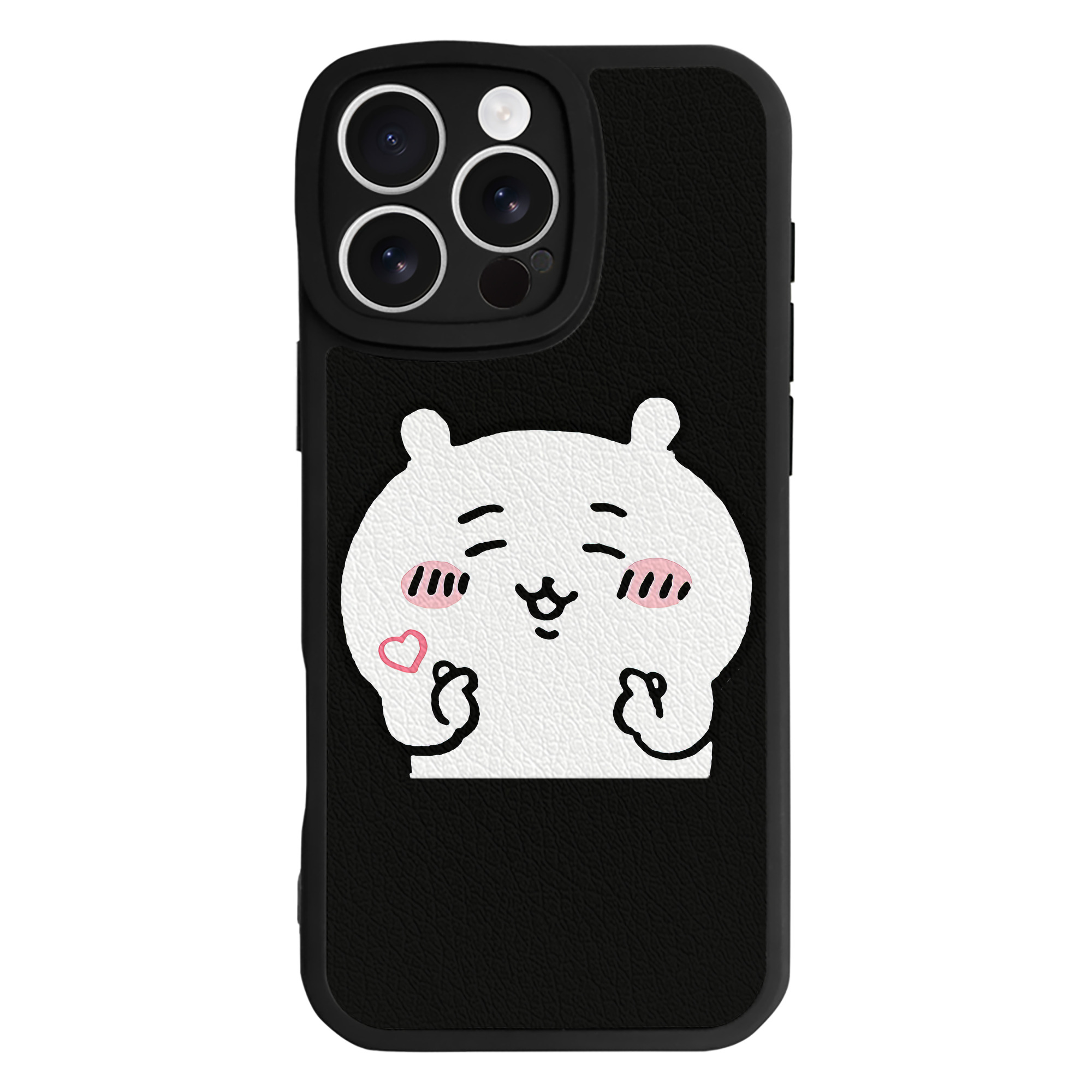 （画像用） ちいかわ ちいかわ Chii-kawa chiikawa 【iPhone 16シリーズ対応】シリコンスマホケース（レザー調） 材質：シリコン